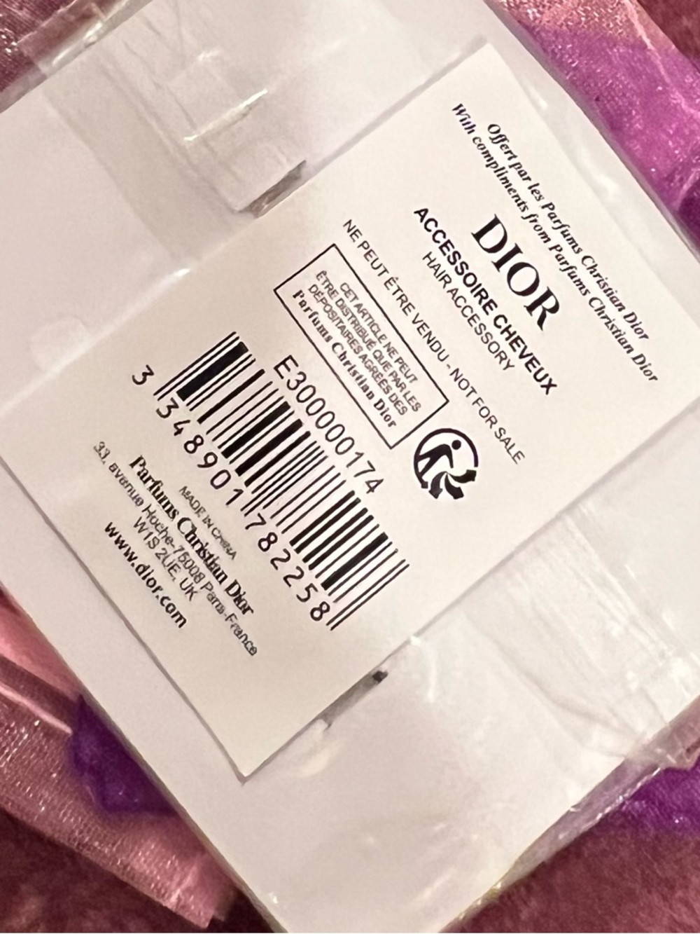 Dior Pink Monogram Hair Clips Set | GWP | New in package! | Backstage Style - Picture 4 of 5